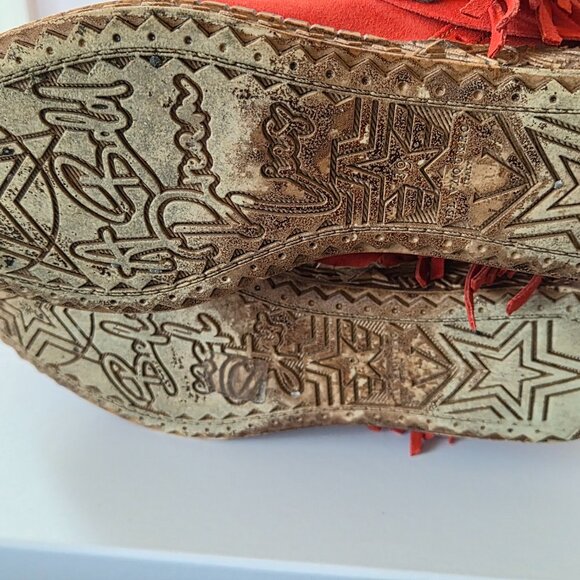 Never Worn Red El Vaquero Colleen Boots Sz 40 - Picture 11 of 12